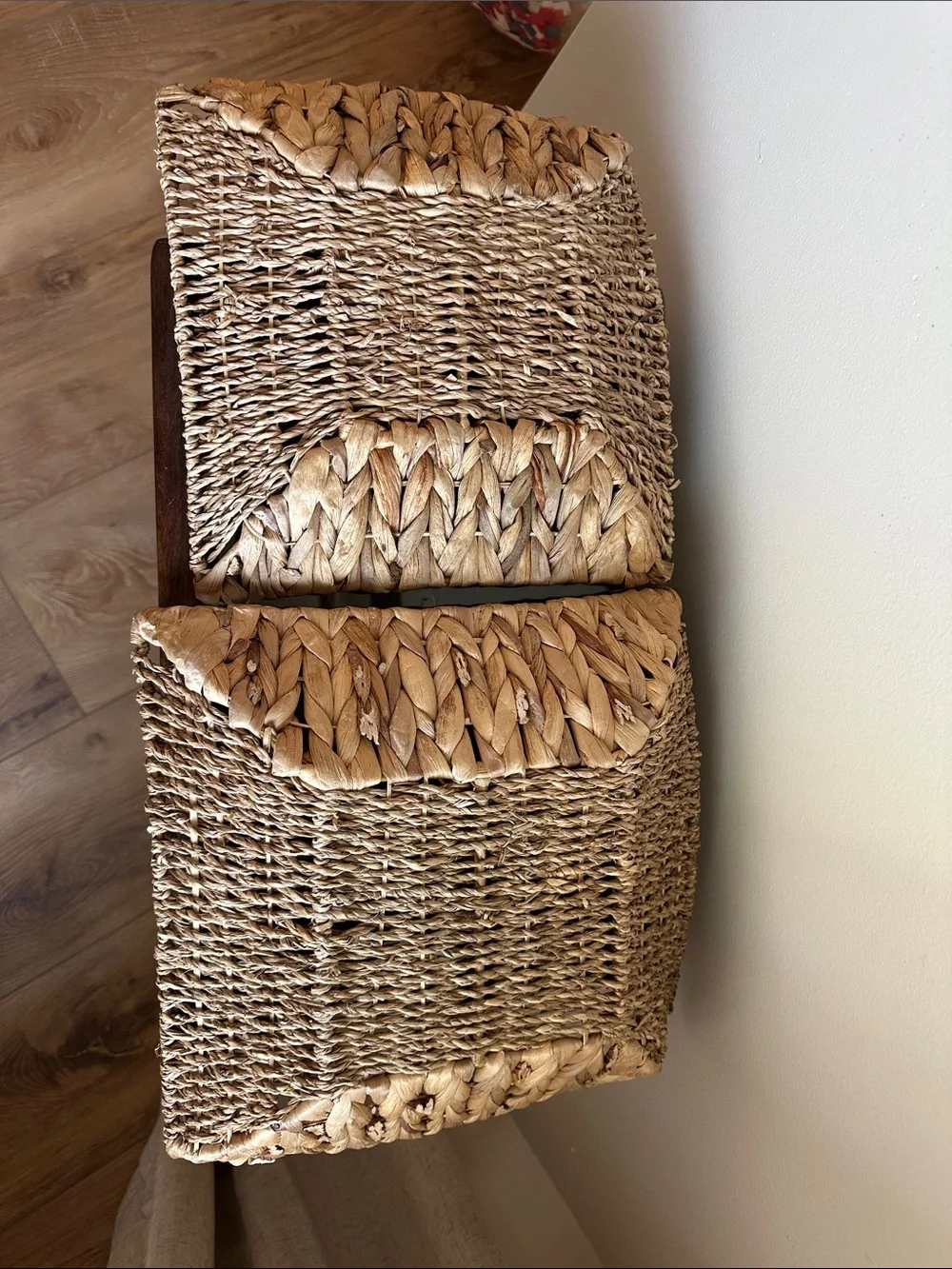 Natural Seagrass Woven Storage Basket - Neutral Set of 2